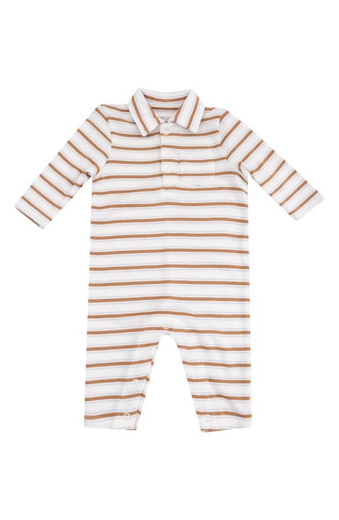 Vintage Stripe Polo Romper (Baby)