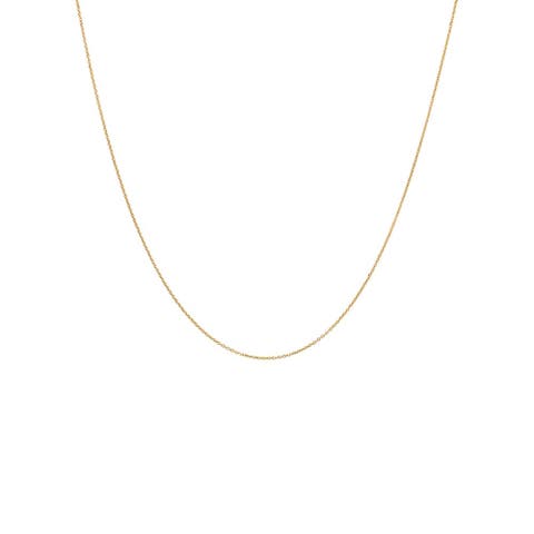 Dainty Cable Chain Necklace 14K