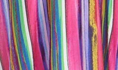 Jewel Badgley Mischka Stripe Shark-bite Hem Sundress