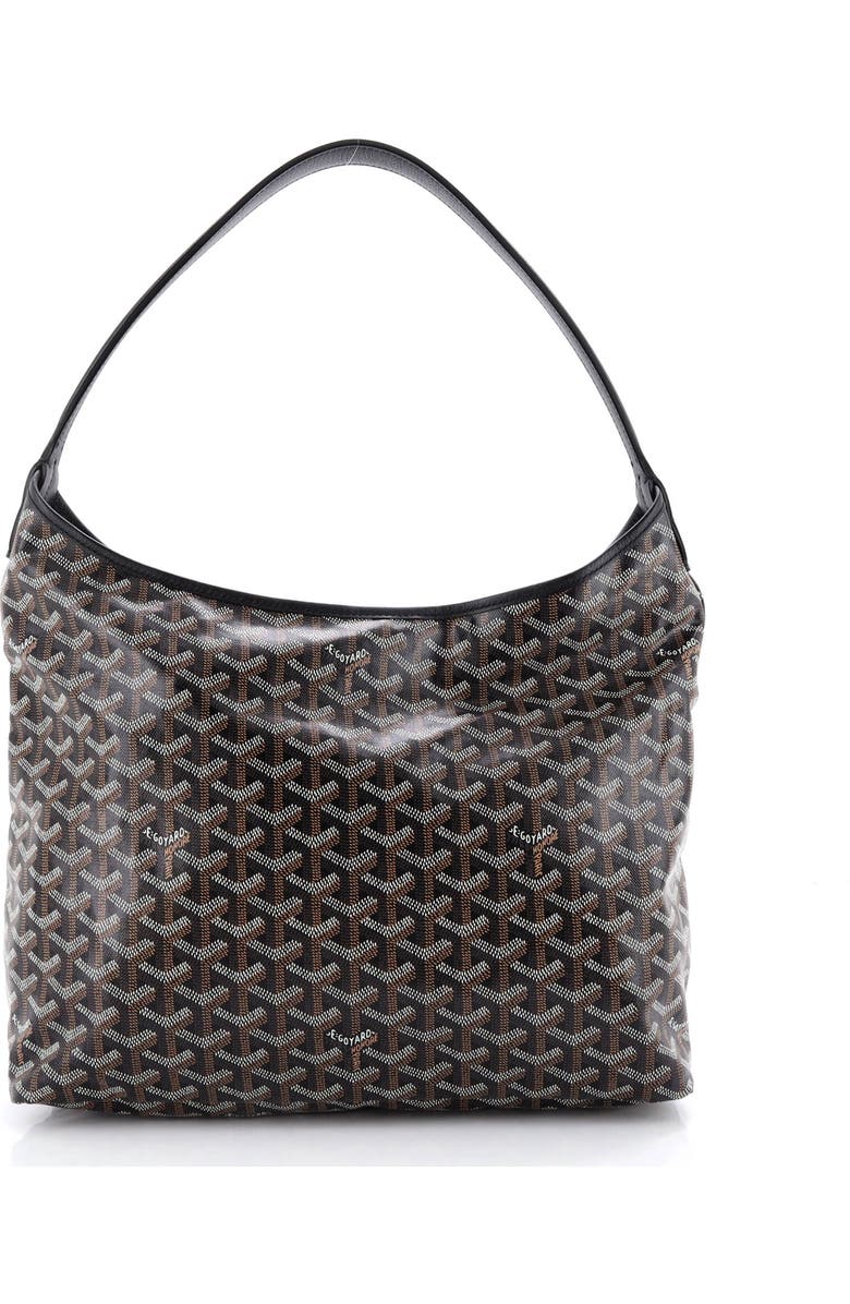 Pre-Owned Goyard Boheme Hobo Coated Canvas, Main, color, Black