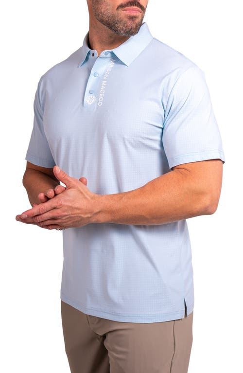 Maceoo Golfascension Stretch Nylon Polo In Blue