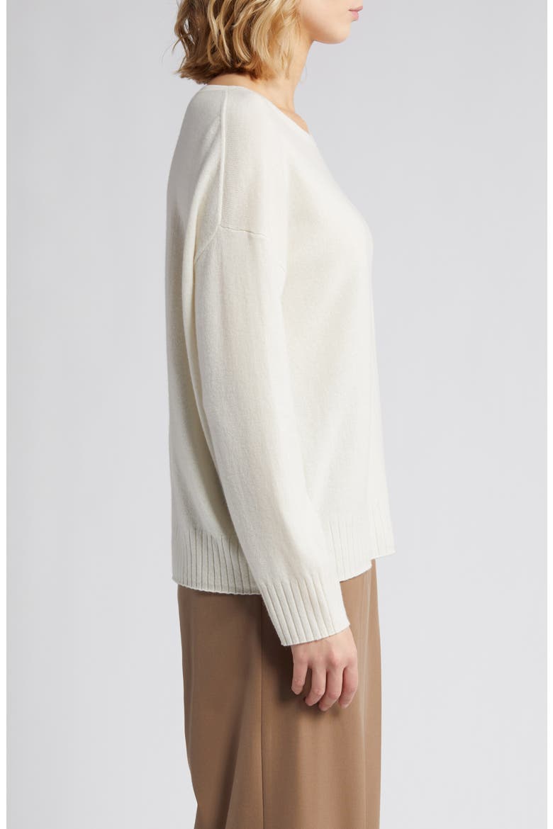 Cashmere Boyfriend Sweater, Alternate, color, IVORY