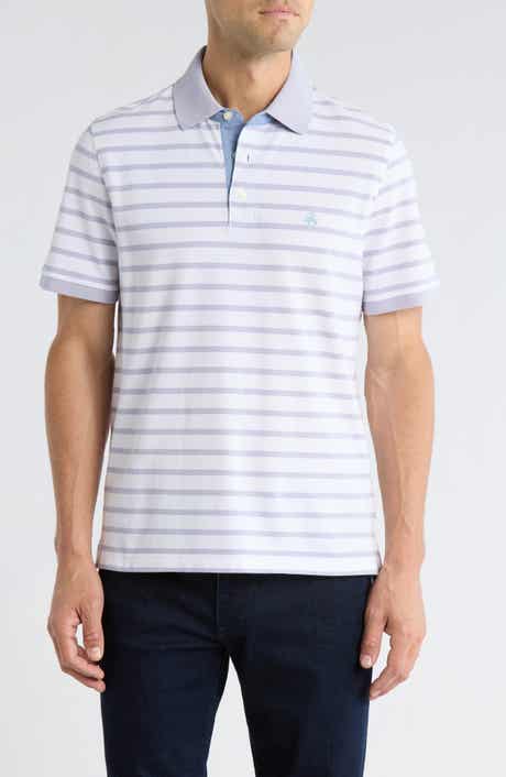 Brooks Brothers Slim Fit Stripe Cotton Piqué Polo