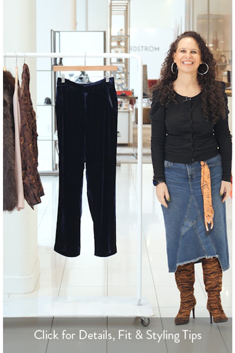 Rebel Velvet Straight Leg Pants video