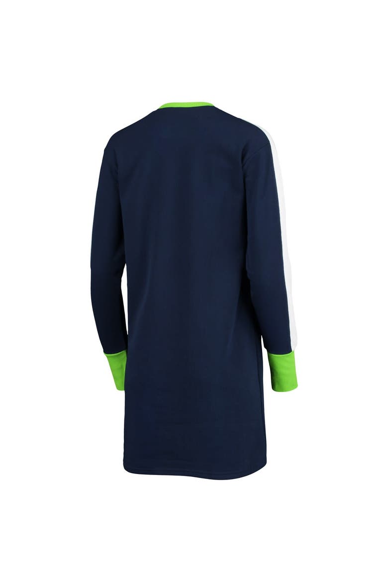 Women's G-III 4Her by Carl Banks College Navy Seattle Seahawks Hurry Up Offense T-Shirt Dress, Alternate, color, Navy