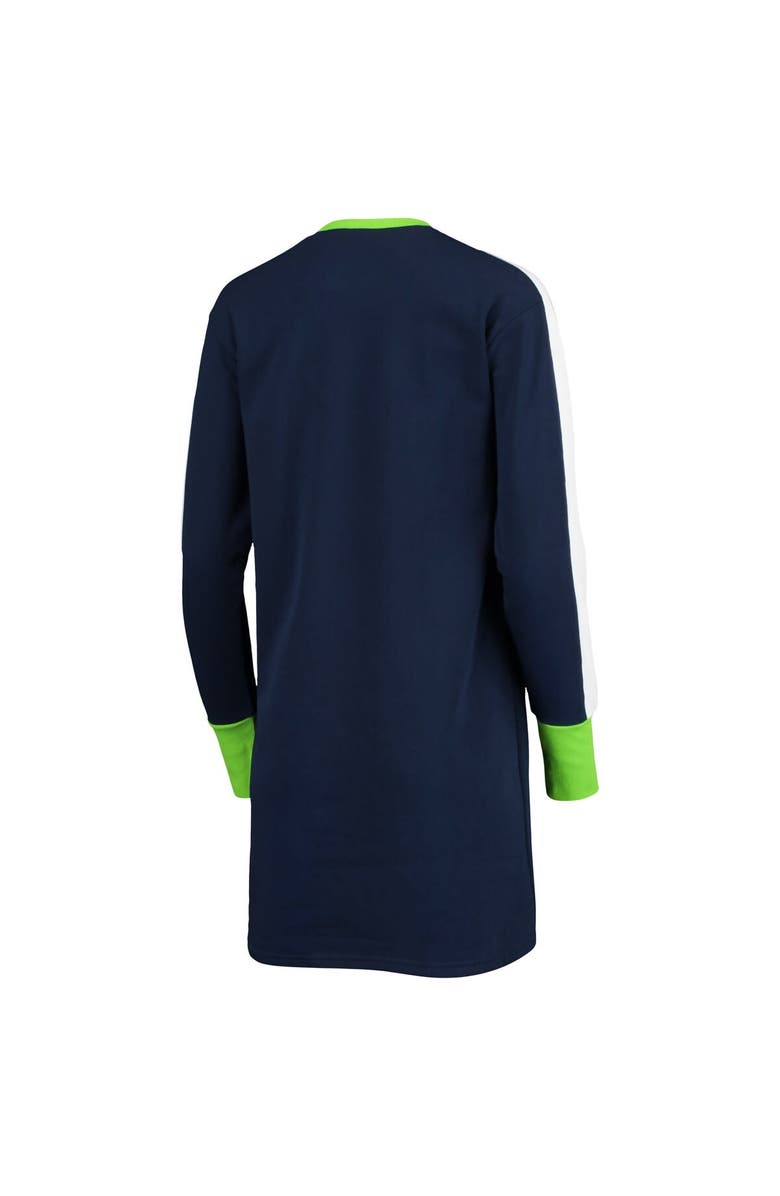 G-III 4HER BY CARL BANKS Women's G-III 4Her by Carl Banks College Navy Seattle Seahawks Hurry Up Offense T-Shirt Dress, Alternate, color, 