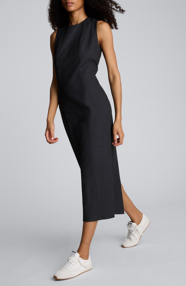 Kenneth Cole Modern Sleeveless Sheath Midi Dress, Alternate, color, Char Cole