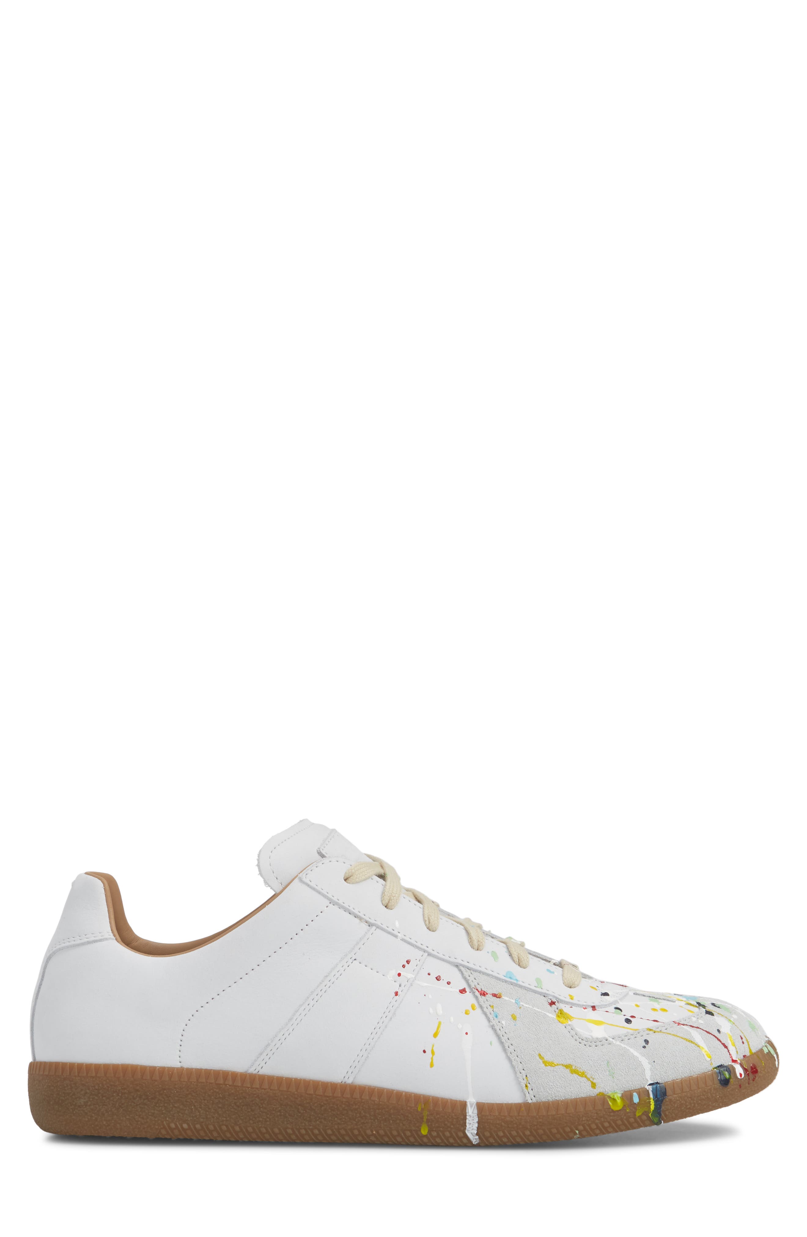 Replica Paint Splatter Sneaker, Alternate, color, OFF WHITE PAINT SPLATTER