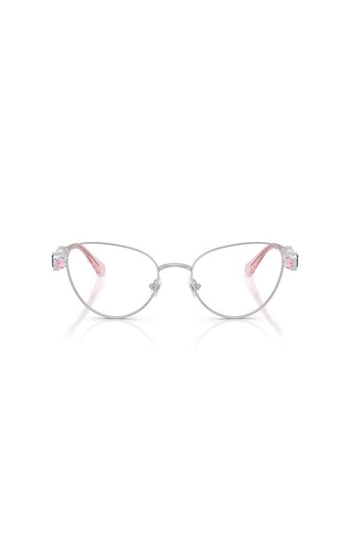 Swarovski 51mm Cat Eye Optical Glasses In Metallic