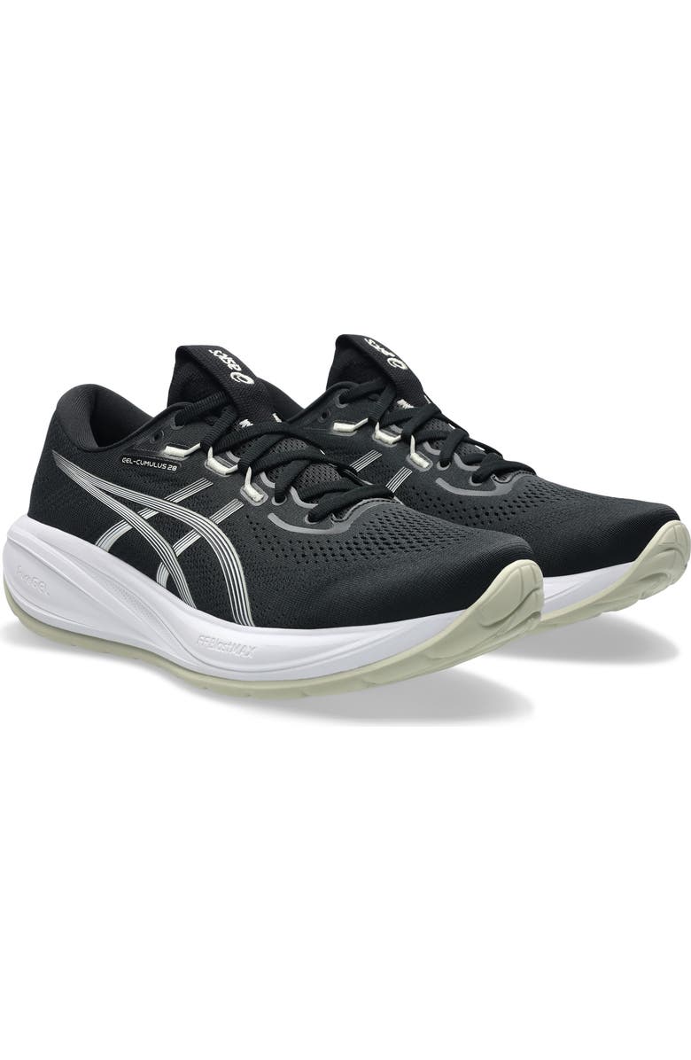 ASICS<sup>®</sup> GEL-CUMULUS<sup>®</sup> 28 Running Shoe, Main, color, Black/ White