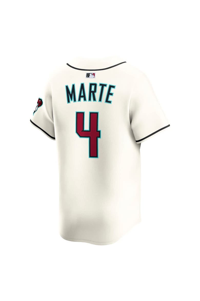 Men's Nike Ketel Marte Cream Arizona Diamondbacks Home Limited Player Jersey, Alternate, color, Cream