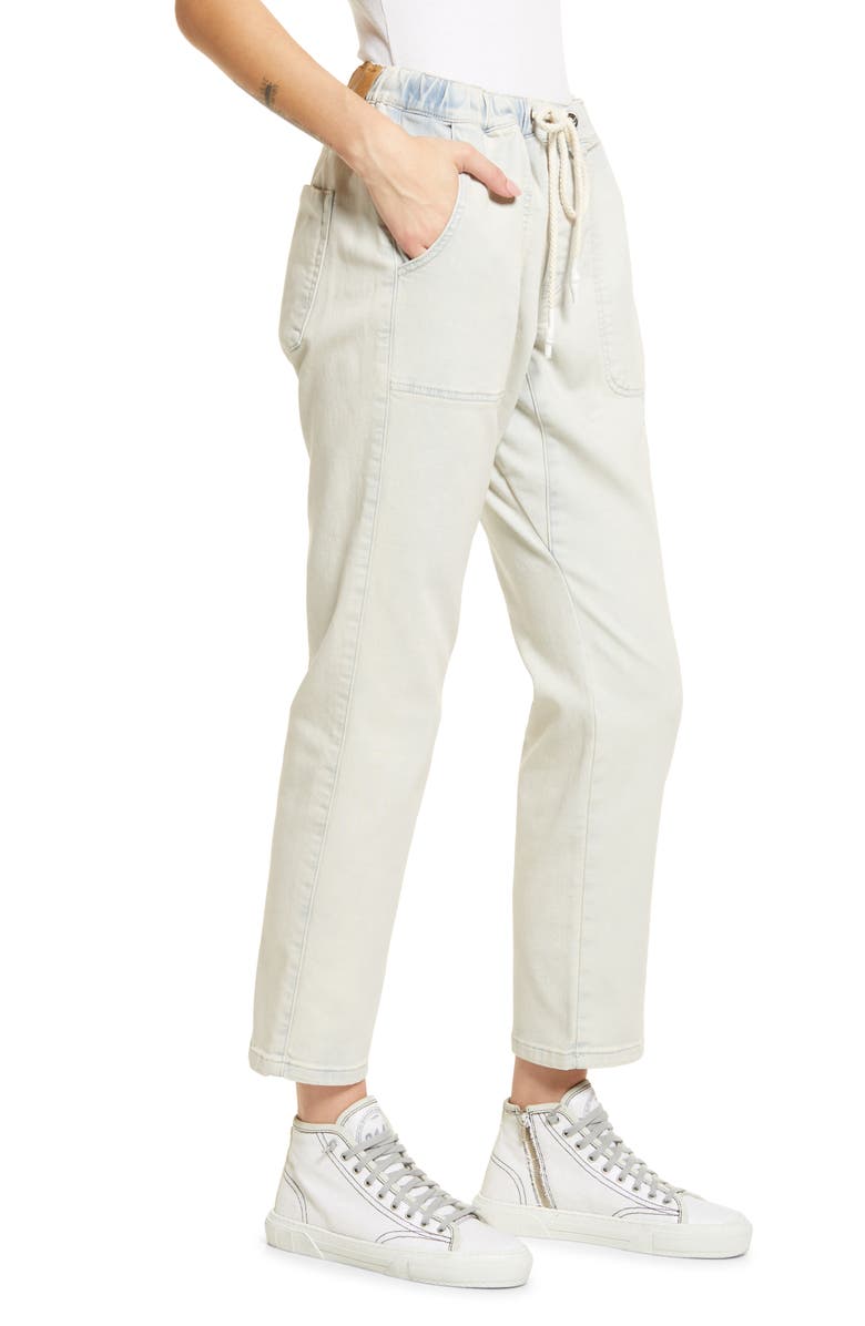 One Teaspoon Shabbies Drawstring Waist Straight Leg Jeans, Alternate, color,