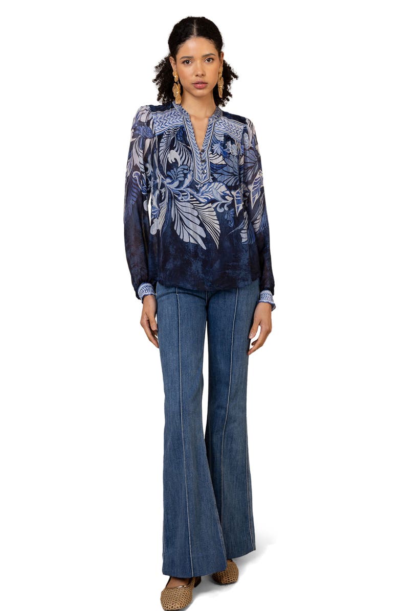 Hale Bob Delphine Chiffon Top, Alternate, color,