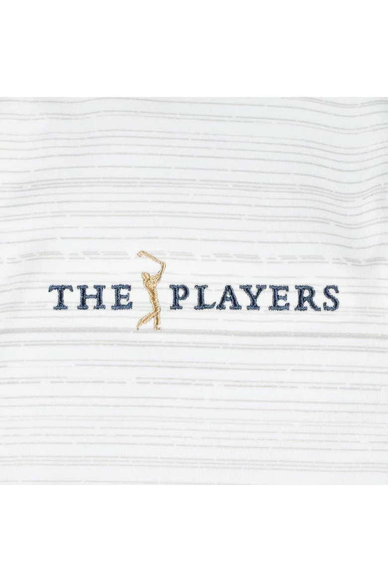 Women's adidas White THE PLAYERS Ultimate365 Stripe Sleeveless Quarter-Zip Polo, Alternate, color, White