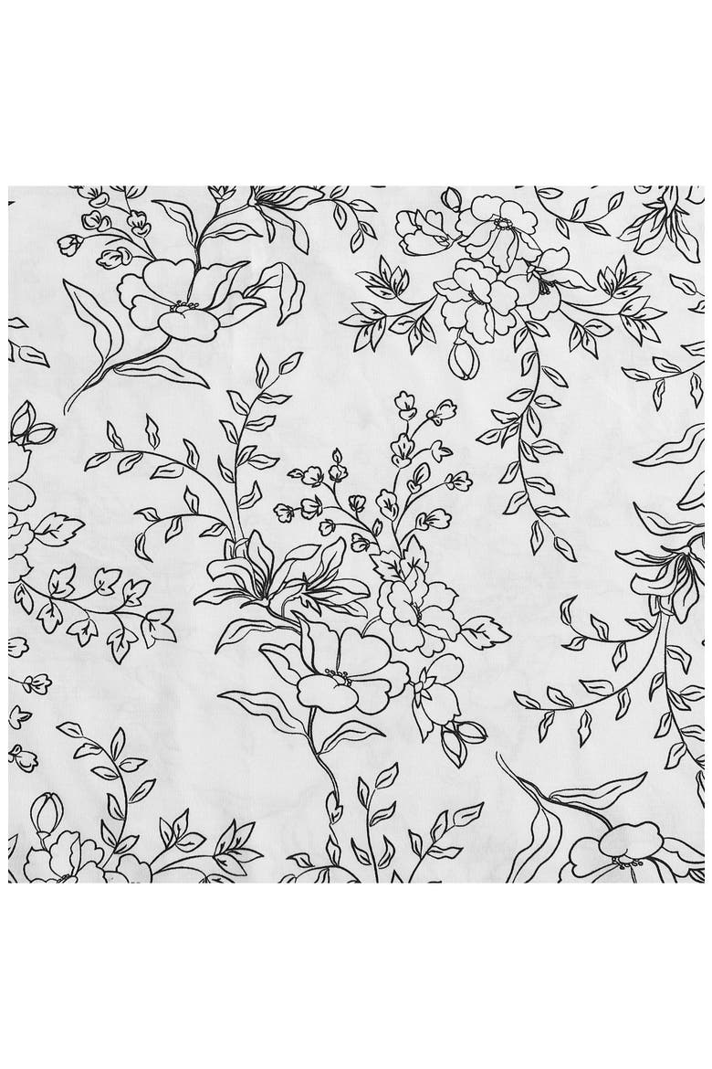 Hawley Floral Print 200 Thread Count Cotton Percale Sheet Set, Alternate, color, WHITE