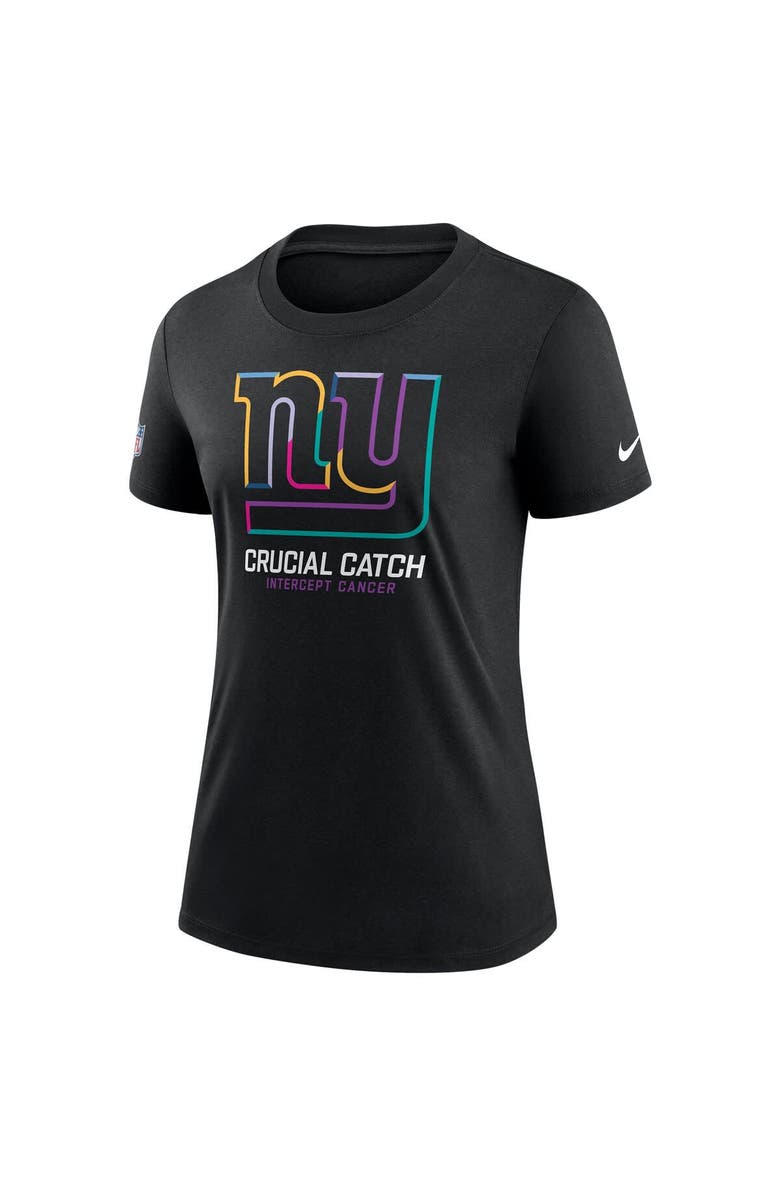 Nike Women's Nike Black New York Giants 2024 NFL Crucial Catch Tri-Blend T-Shirt, Alternate, color,