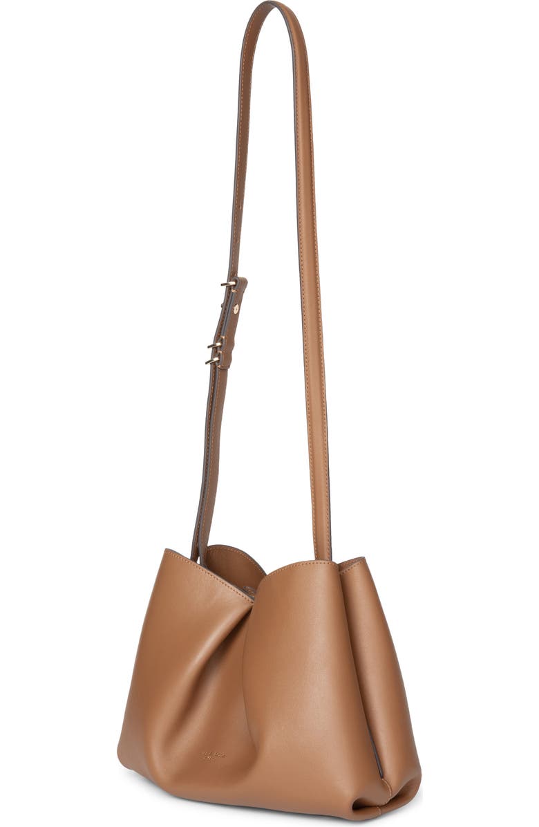 rag & bone Medium Bloom Leather Crossbody Bag, Alternate, color, Cognac