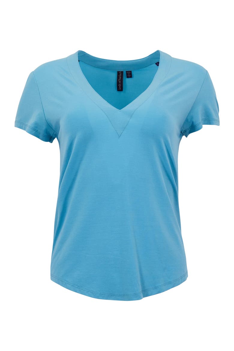 Womens V-neck Top, Alternate, color, TEAL