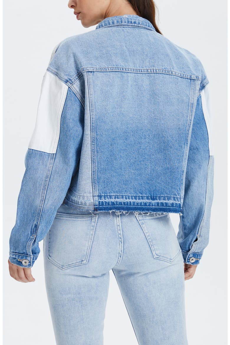 Patchwork Denim Jacket, Alternate, color, POLYCHROME