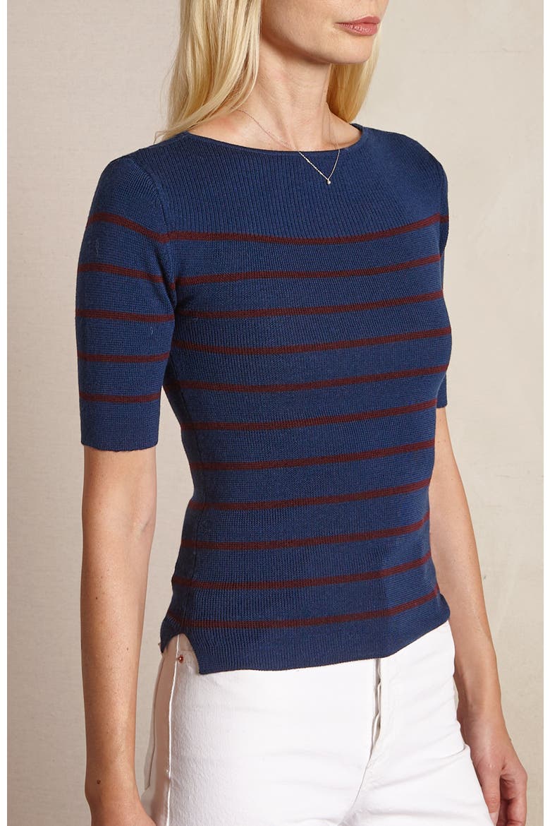 Coco Tee, Alternate, color, Navy / Merlot