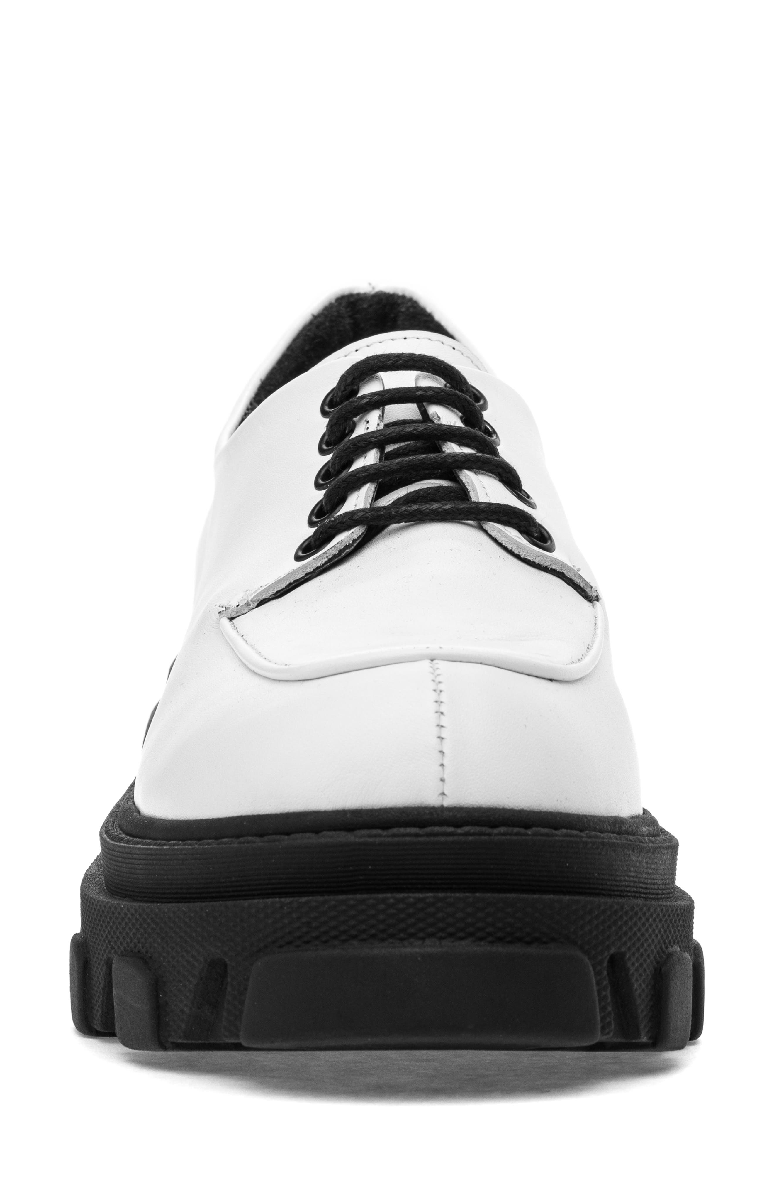 Corrie Platform Oxford, Alternate, color, WHITE LEATHER