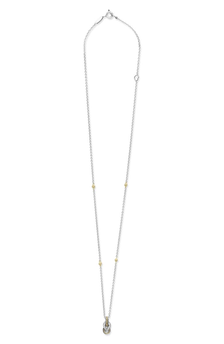 LAGOS Newport Diamond Pendant Necklace, Main, color, 