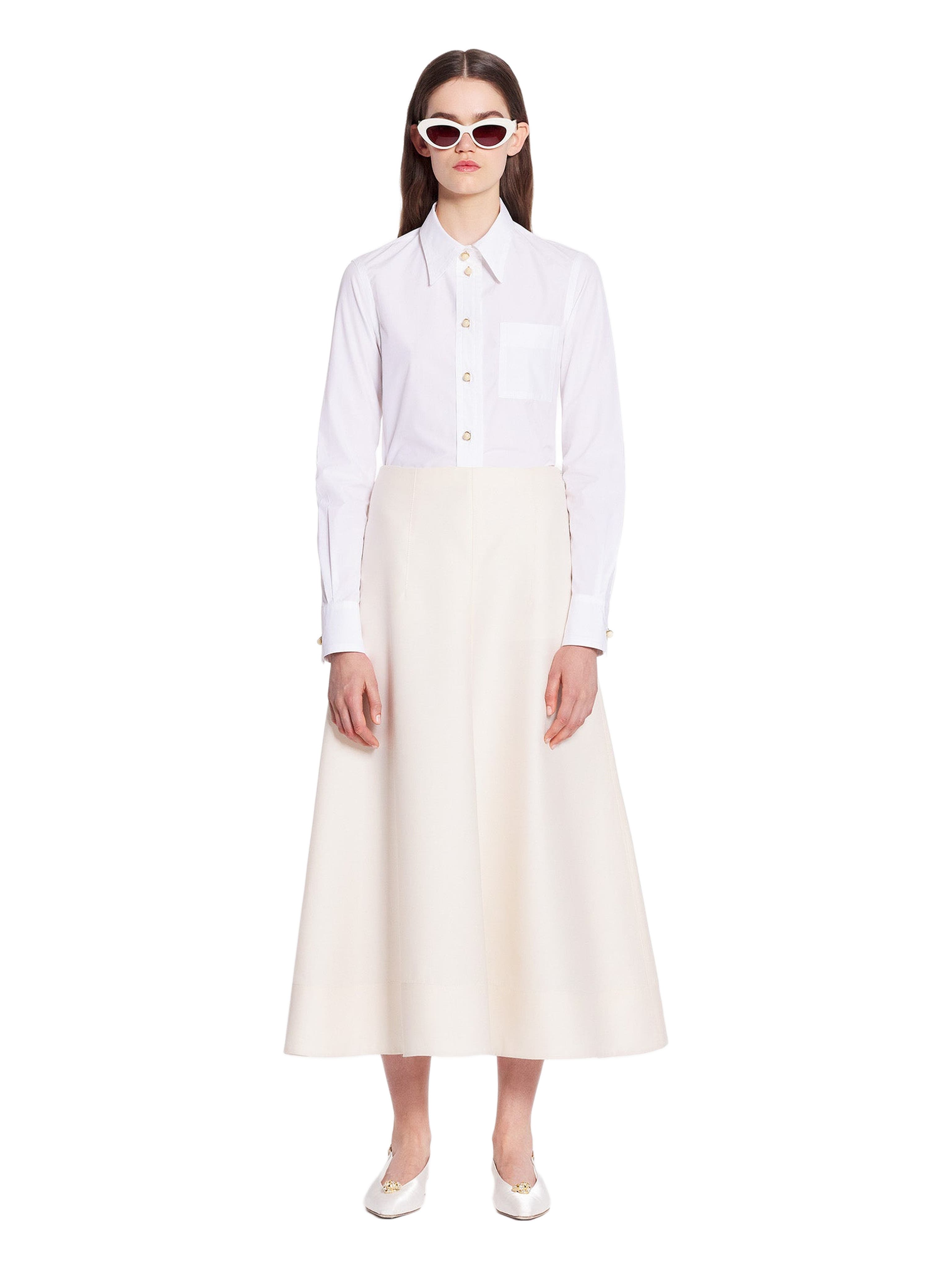 Long Sleeve Shirt In Poplin
