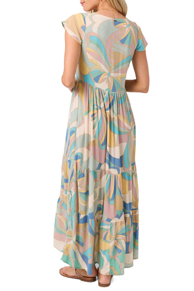 Zygrid Butterfly Maxi Dress, Alternate, color, DESERT SAGE