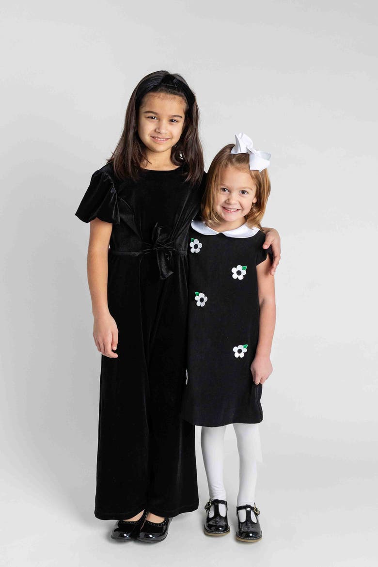Black Velvet Jumpsuit, Alternate, color, Black