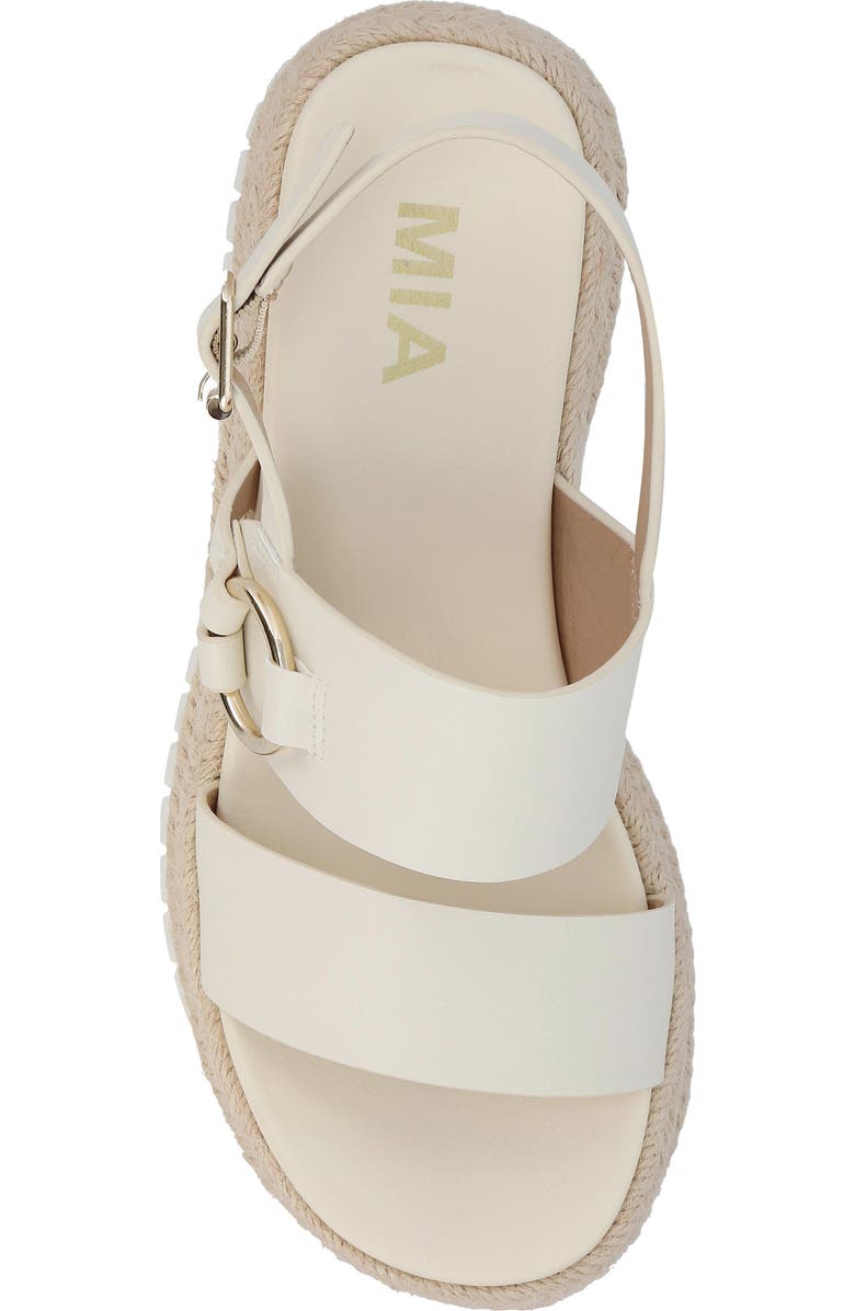 MIA Yuna Espadrille Platform Wedge, Alternate, color, Bone