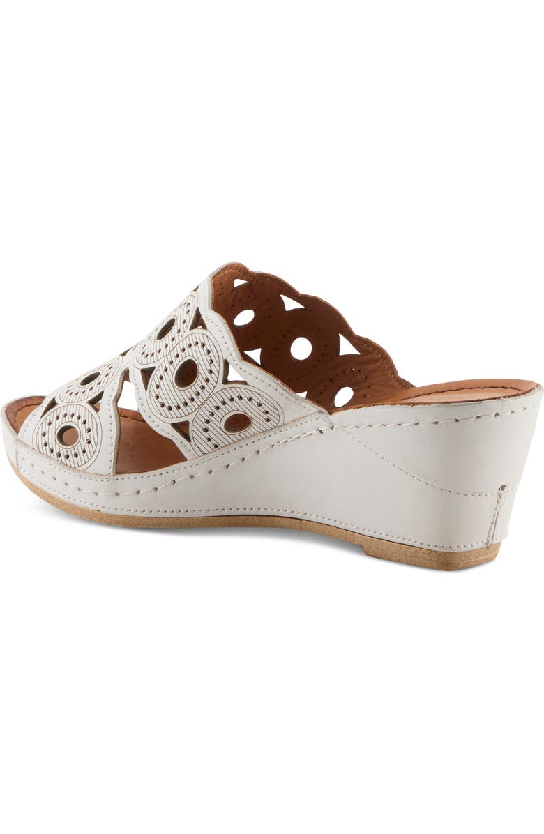 Spring Step Labarnas Platform Wedge Slide Sandal, Alternate, color, White