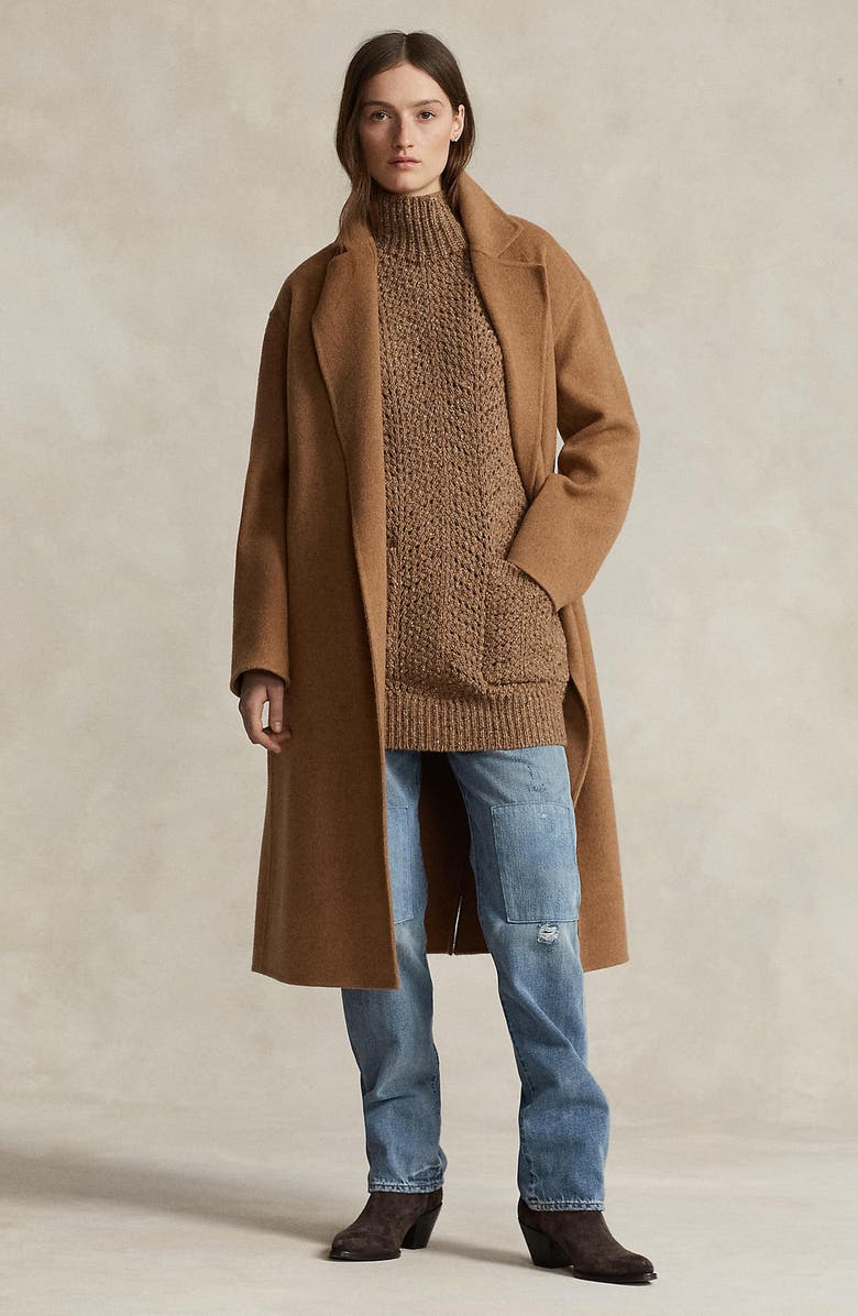 Polo Ralph Lauren Donegal Tweed Funnel Neck Sweater Vest, Alternate, color, 