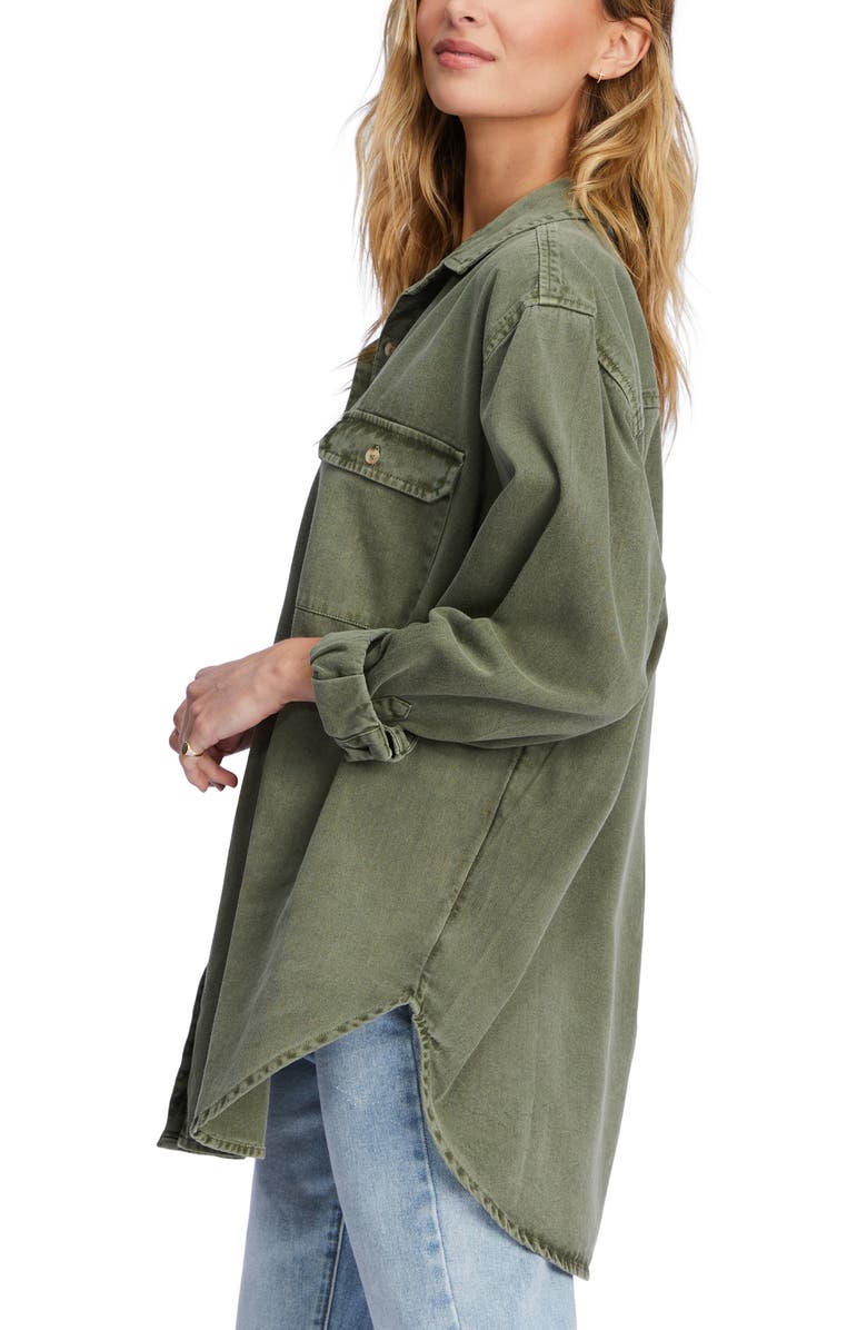 Billabong So Stoked Shirt Jacket, Alternate, color, Canteen