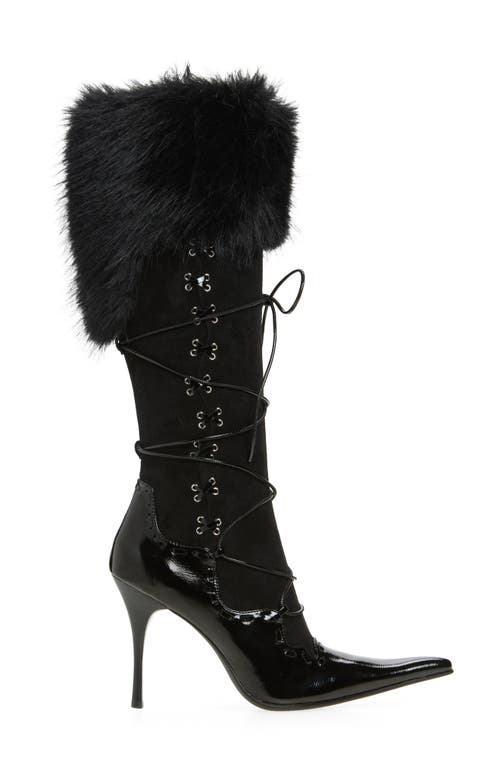 Jeffrey Campbell Verbier Knee High Boot In Black