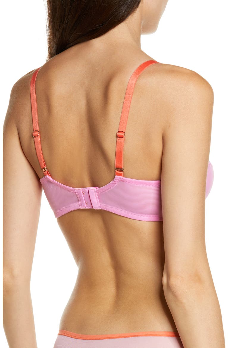 Spellbound Underwire Full Coverage Bra, Alternate, color, PINK/ CORAL