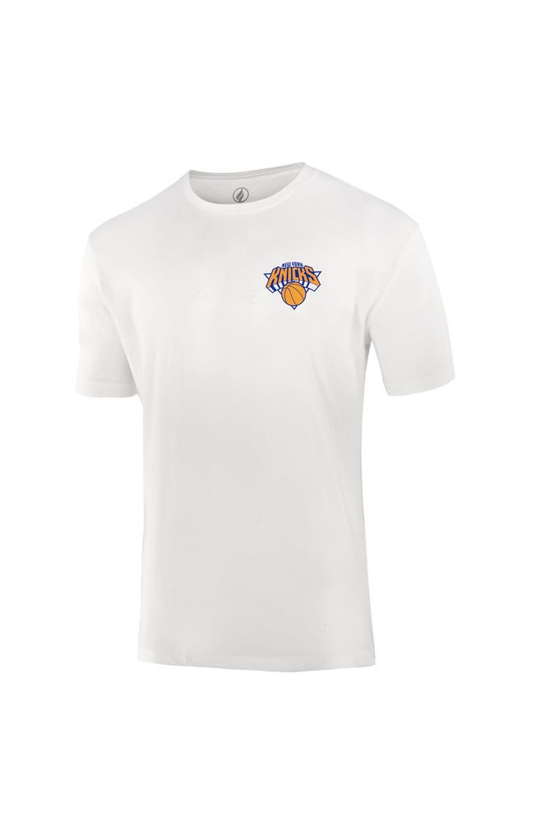 FISLL Unisex FISLL  White New York Knicks Burst Logo T-Shirt, Alternate, color, White