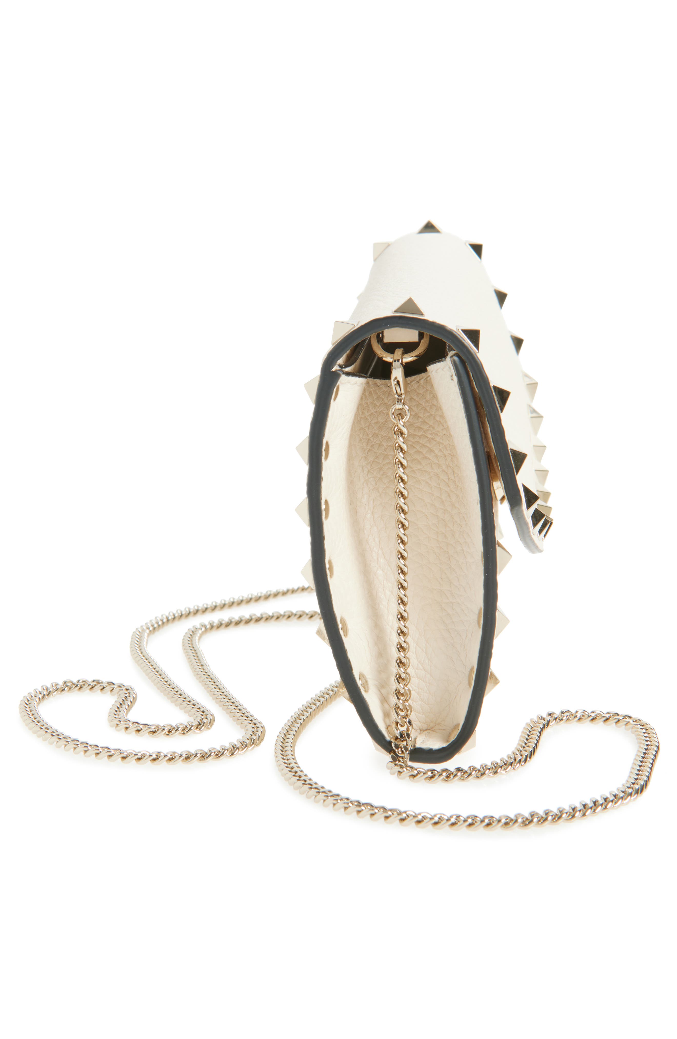Rockstud Crossbody Bag, Alternate, color, LIGHT IVORY