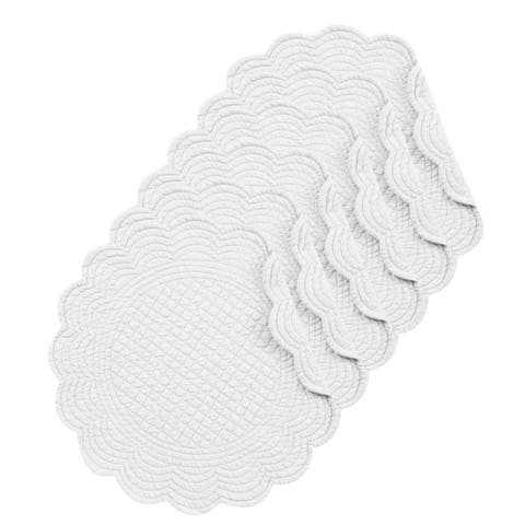 Solid Round Placemat Set of 6
