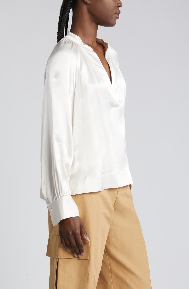 Rails Wynna Satin Blouse, Alternate, color, Ivory