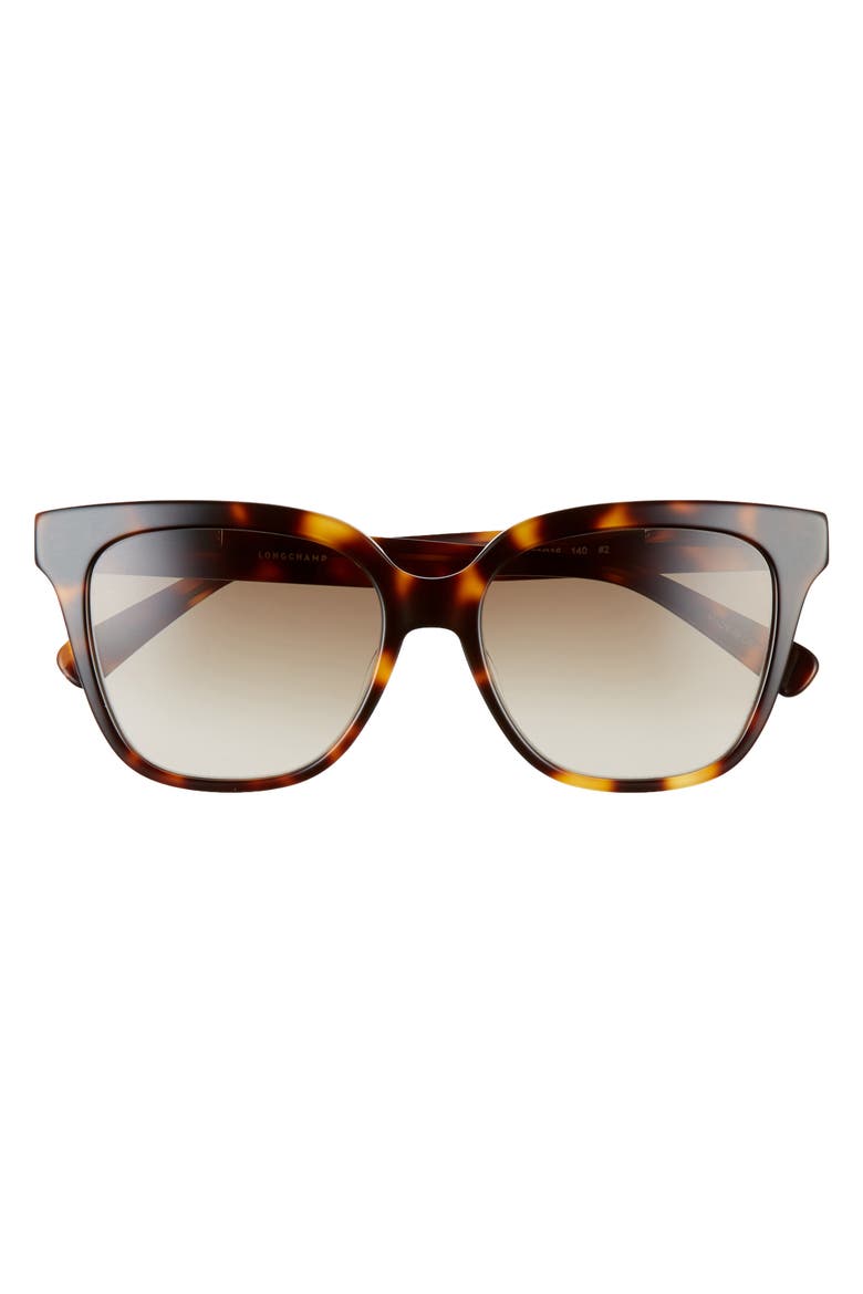 Heritage 53mm Rectangle Sunglasses, Alternate, color, HAVANA