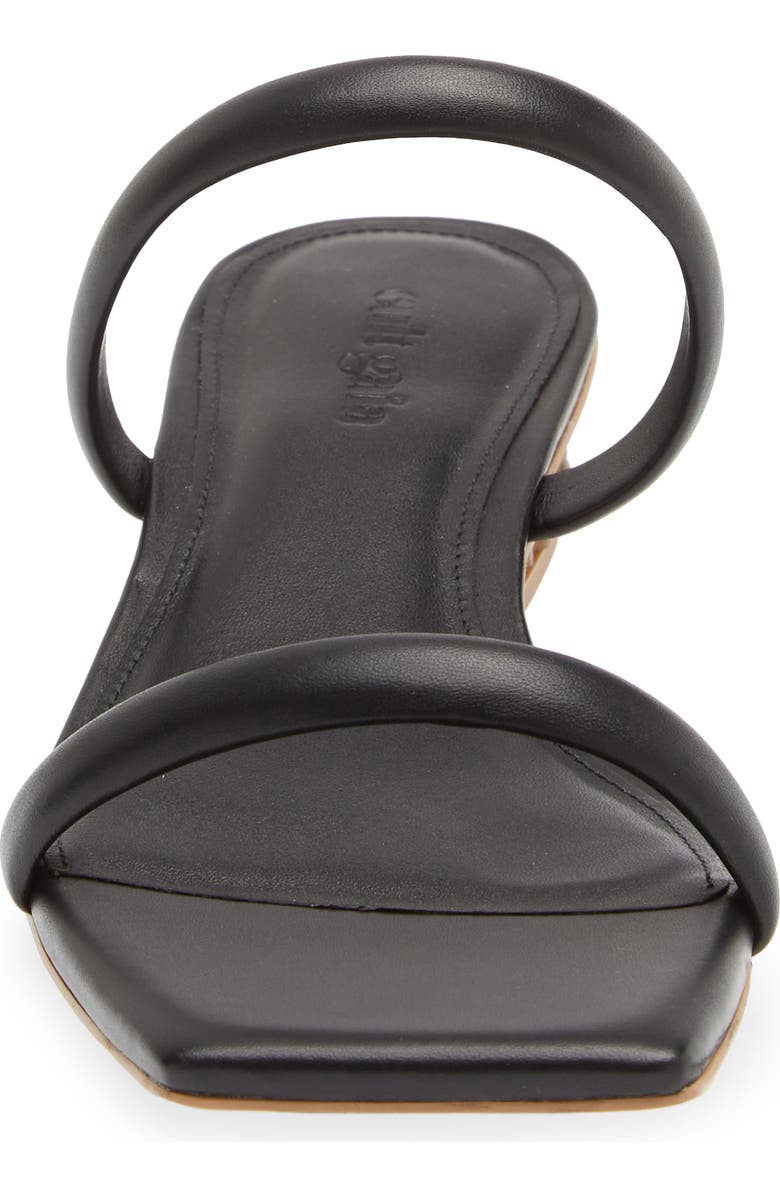 Cult Gaia Liz Square Toe Block Heel Slide Sandal, Alternate, color,