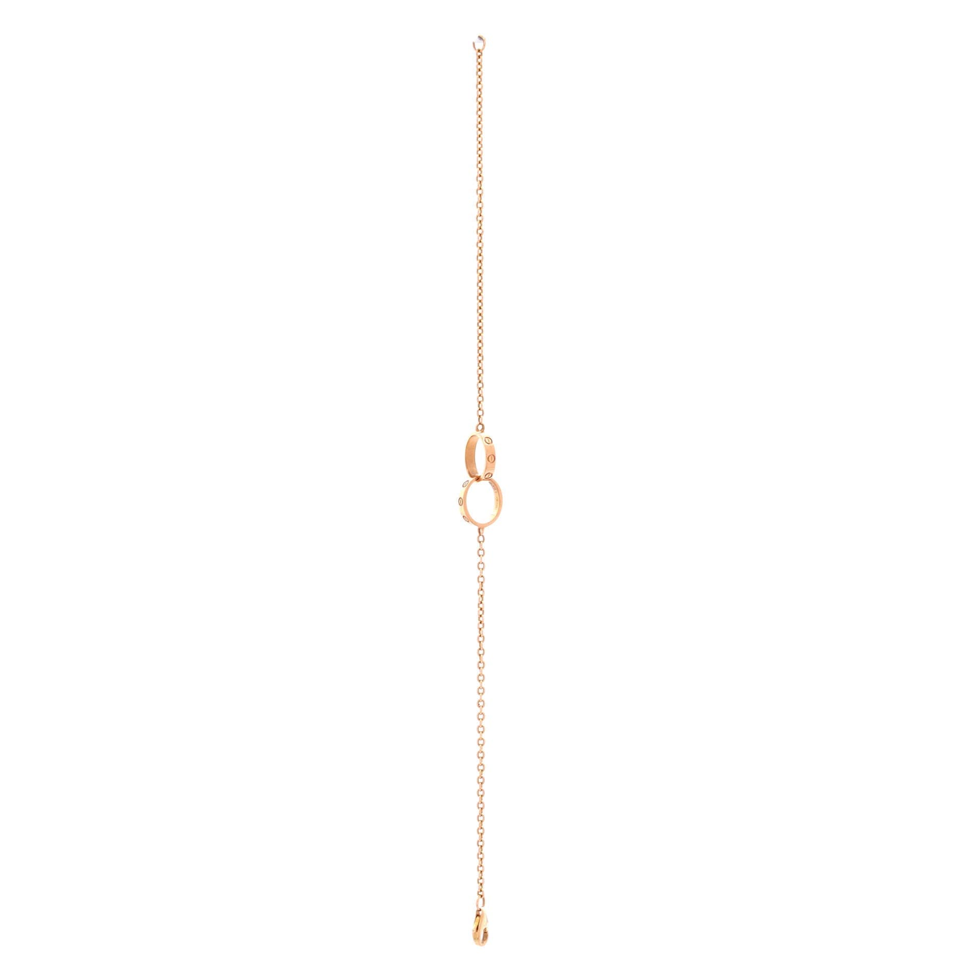 Love Interlocking Bracelet 18K Rose Gold, Alternate, color, Metallic Gold