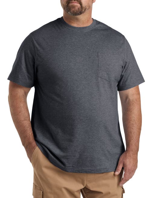 HARBOR BAY BY DXL HARBOR BAY BY DXL BIG & TALL MOISTURE-WICKING POCKET T-SHIRT