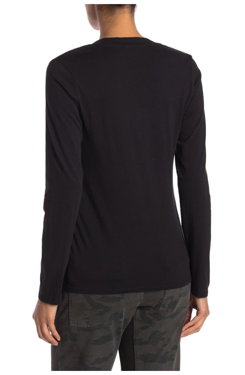 James Perse Solid V-Neck Long Sleeve T-Shirt, Alternate, color, 