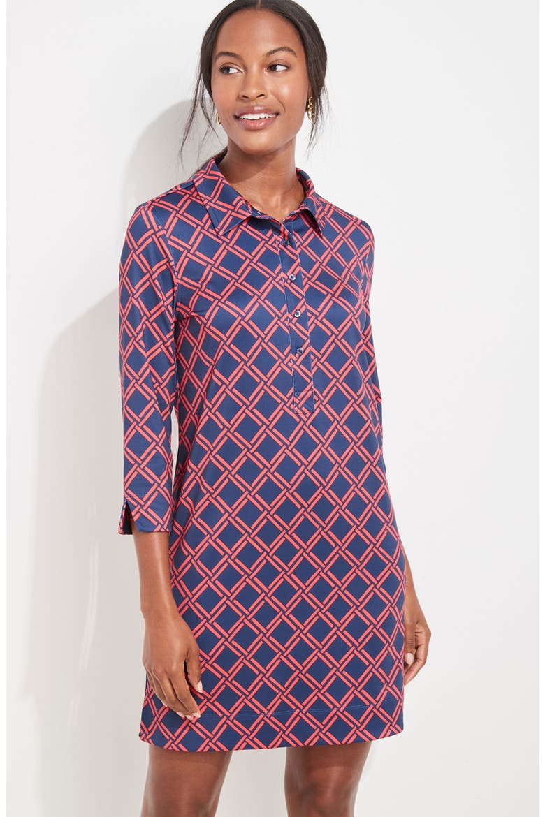 Sankaty Margo Shirtdress, Alternate, color, DEEP BAY GEO