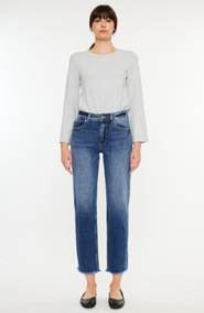 KanCan Nancy Essentials High Rise Slim Straight Leg Jeans