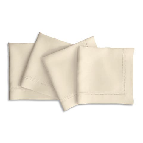 Linen Dinner Napkins - Linen Double Hemstitch, 20" x 20"