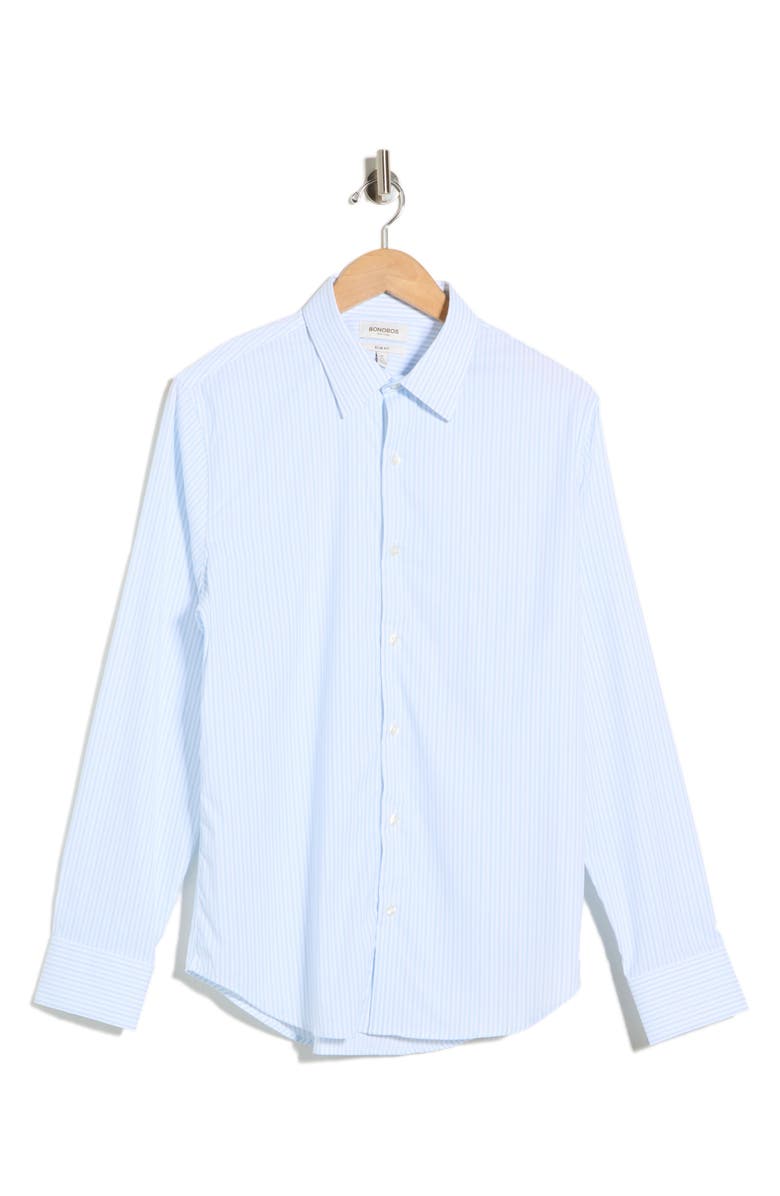 Bonobos Slim Fit Long Sleeve Button-Up Shirt, Main, color, Light Blue Dundas Stripe