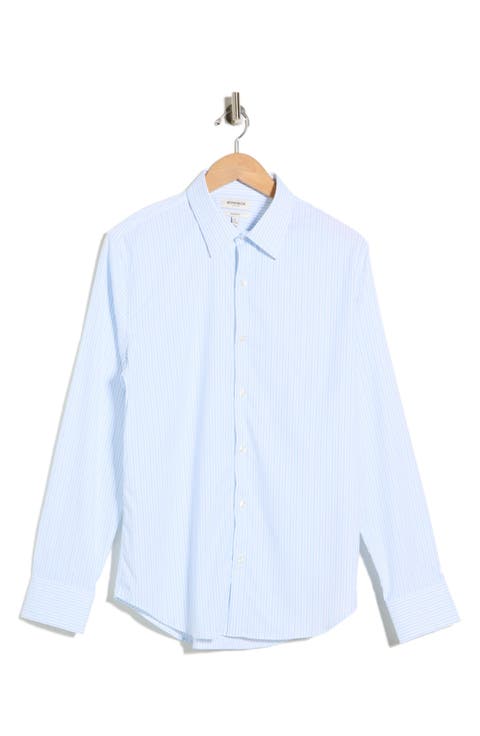 Slim Fit Long Sleeve Button-Up Shirt