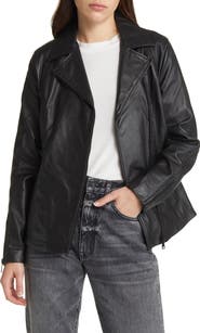 Schott NYC Long Leather Moto Jacket